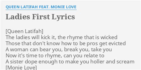 ladies first lyrics